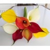 80 Mini Calla Lilies - Assorted Colors - 19 in long